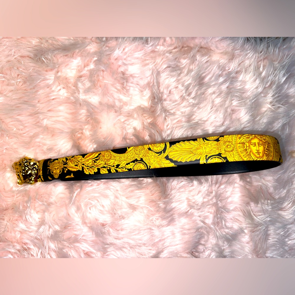 VERSACE MASCHERA BAROQUE REVERSIBLE BELT